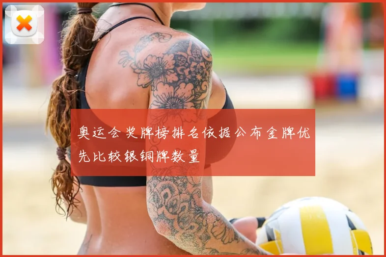 奥运会奖牌榜排名依据公布金牌优先比较银铜牌数量